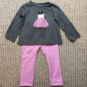 First Impressions top/leggings set 24M